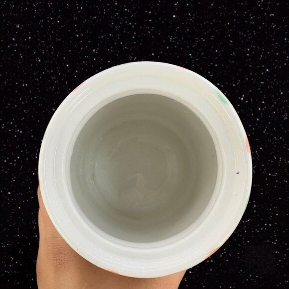 Padware Ceramic Canister Kitchen Storage Box With Painted Flowers W Lid Vintage - Picture 9 of 12